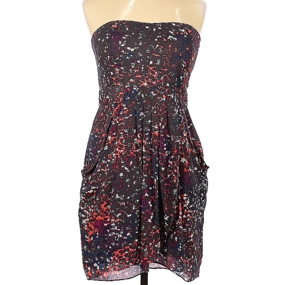 BCBGeneration Women's Romper Jumpsuit Strapless Floral Party Dress